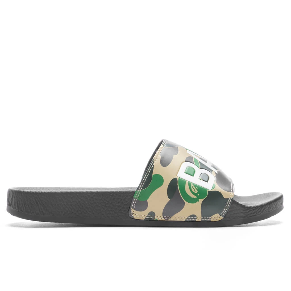 Abc Camo Slide Sandals- Green