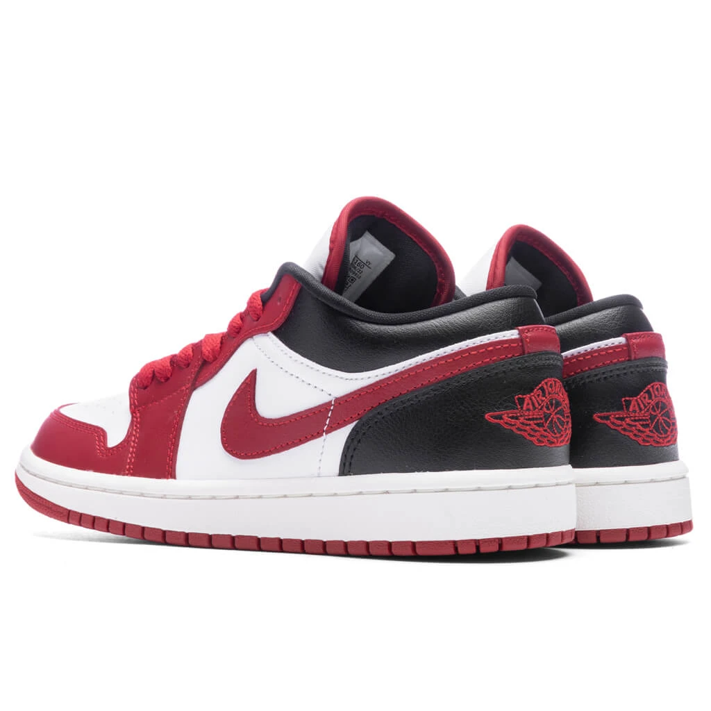 Air Jordan 1 Low Women's - White/Gym Red/Black - Image 3
