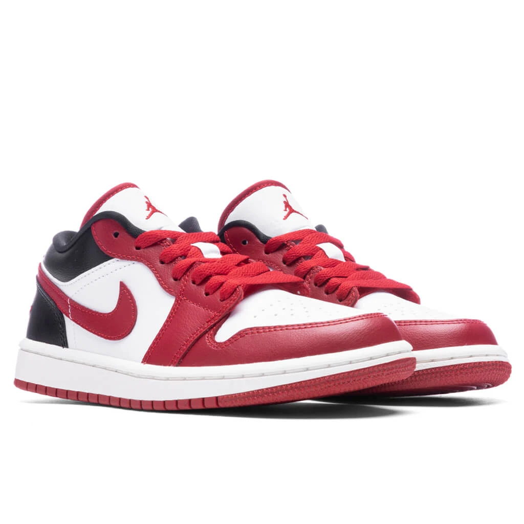Air Jordan 1 Low Women's - White/Gym Red/Black - Image 2
