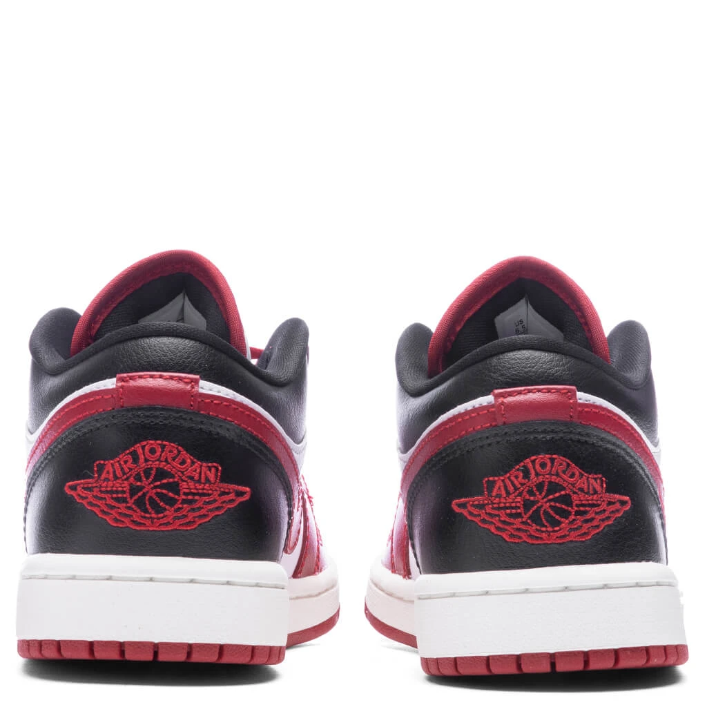 Air Jordan 1 Low Women's - White/Gym Red/Black - Image 4