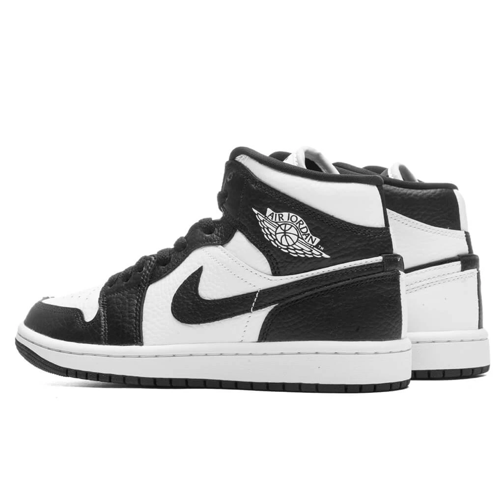 Air Jordan 1 Mid SE Women's - White/Black/White - Image 3