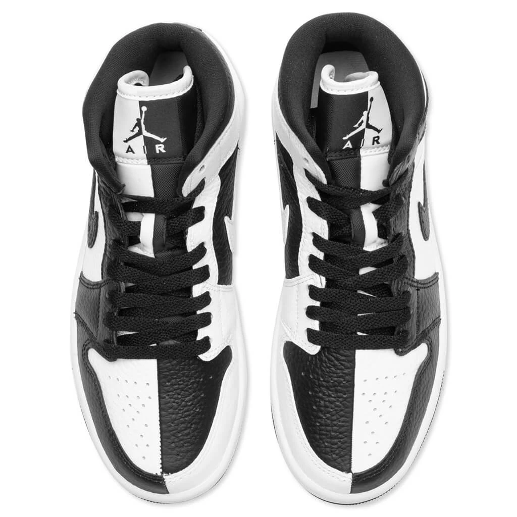 Air Jordan 1 Mid SE Women's - White/Black/White - Image 4