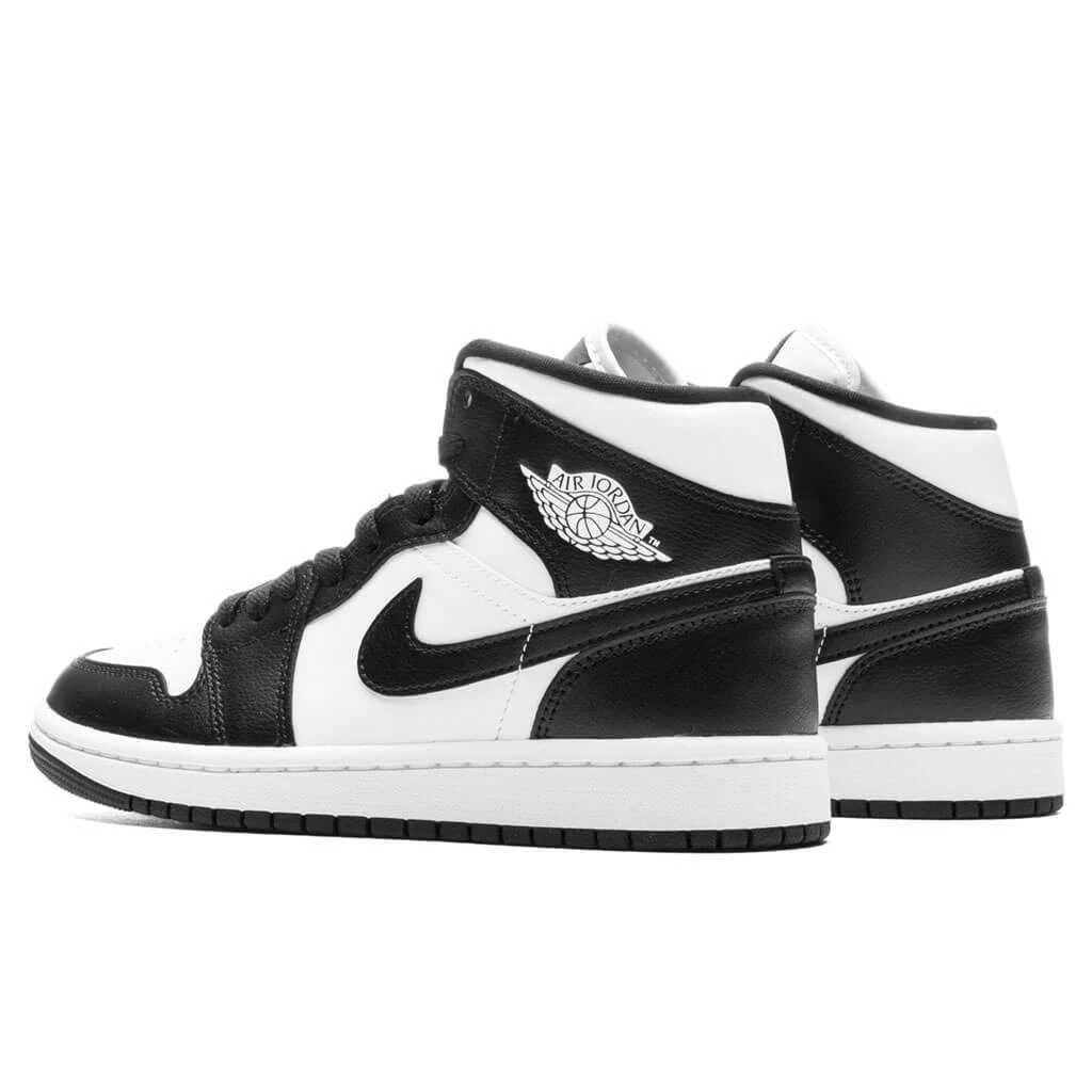 Air Jordan 1 Mid Women's - White/Black/White - Image 3