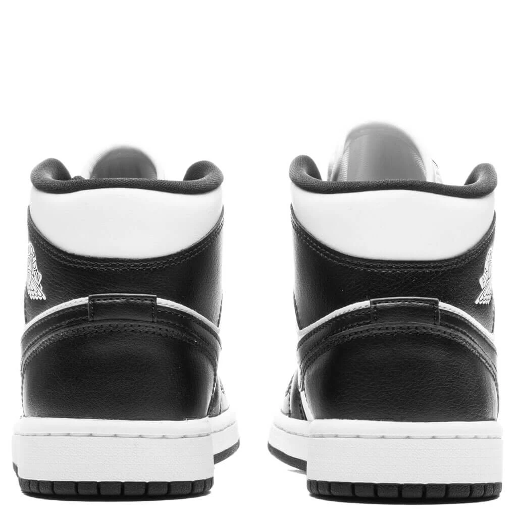 Air Jordan 1 Mid Women's - White/Black/White - Image 4