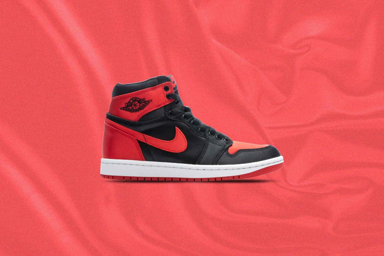 Women's Air Jordan 1 Retro Hi OG 'Satin Bred' - Black/University Red/White - Image 5