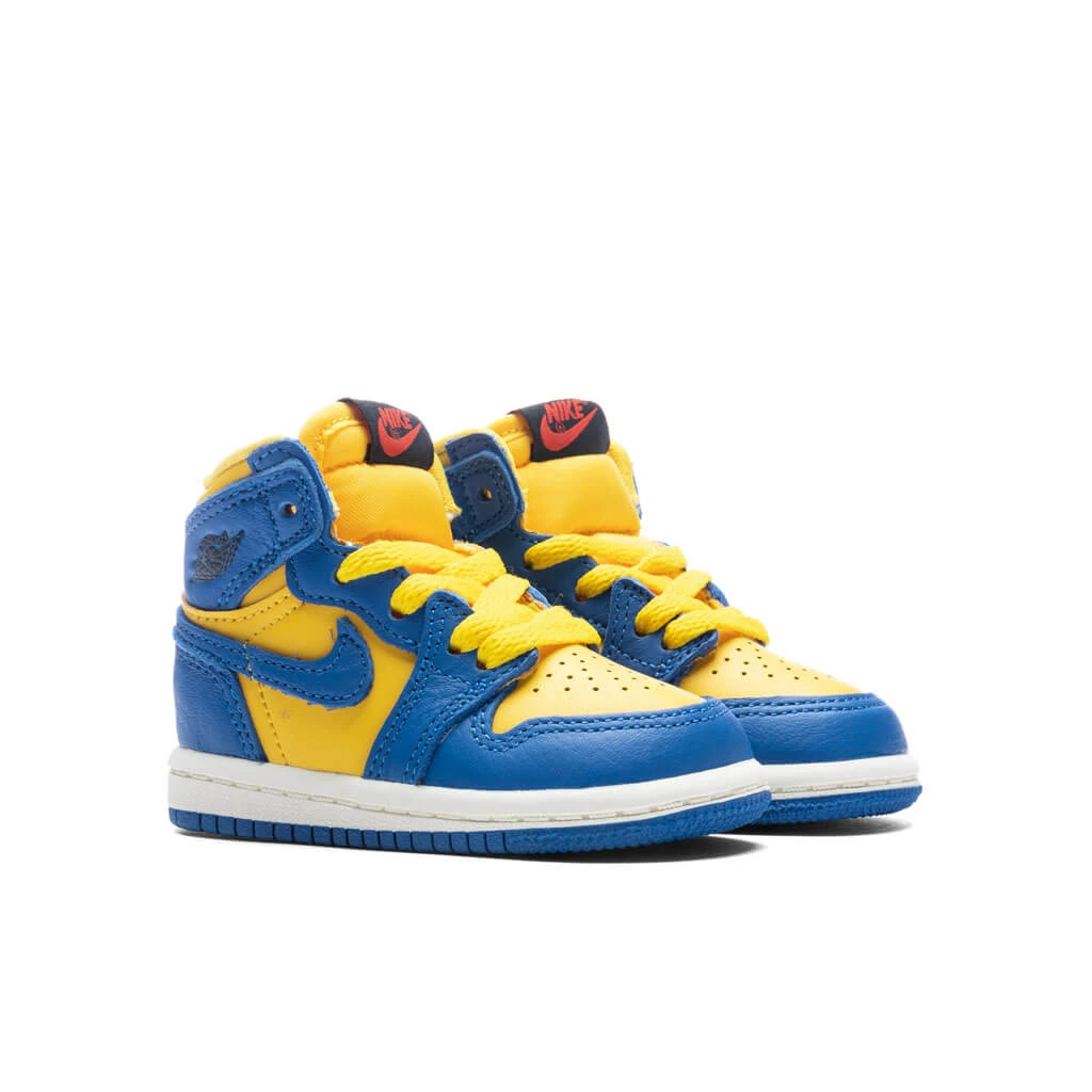 Air Jordan 1 Retro High OG (TD) - Varsity Maize/Game Royal/Sail - Image 2