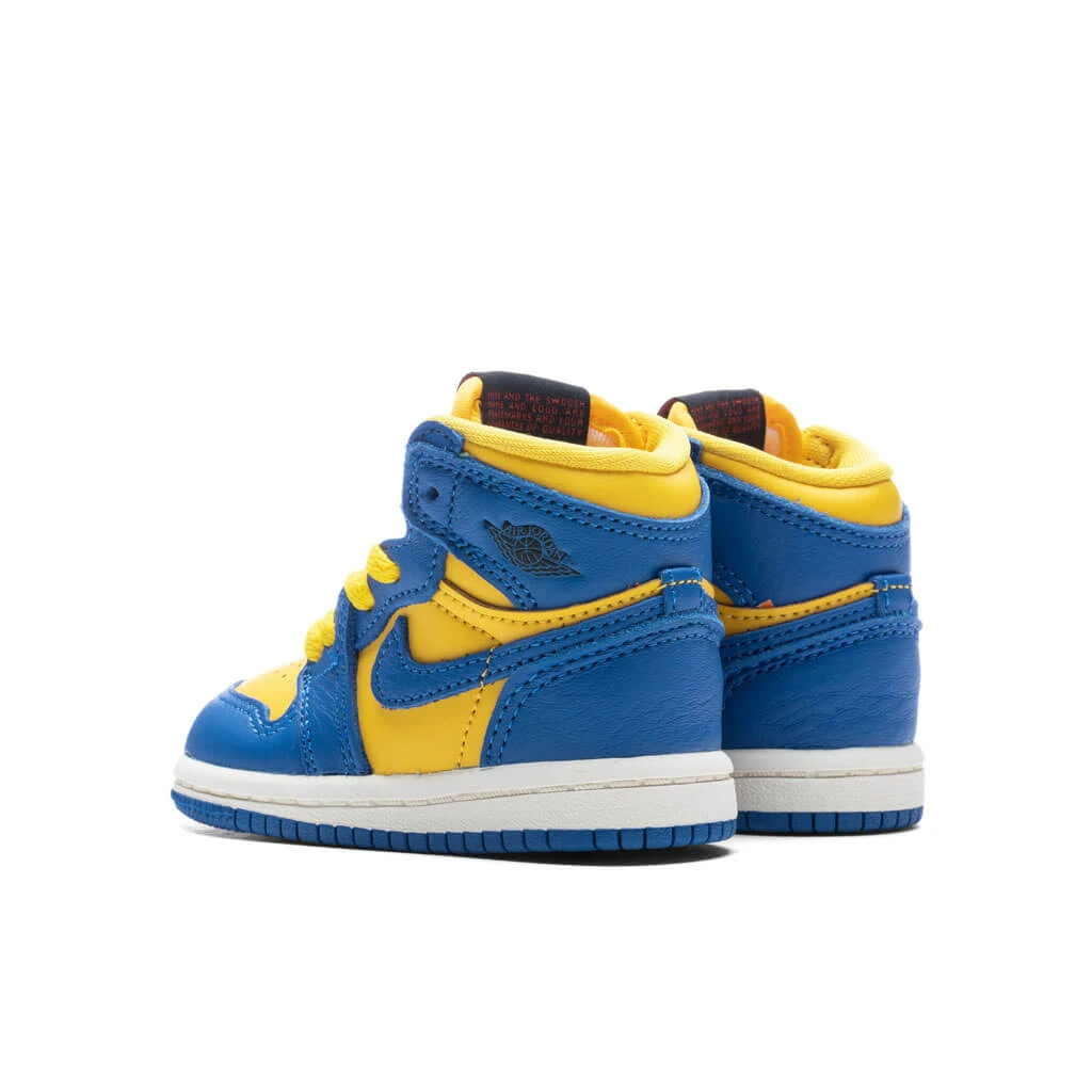 Air Jordan 1 Retro High OG (TD) - Varsity Maize/Game Royal/Sail - Image 3