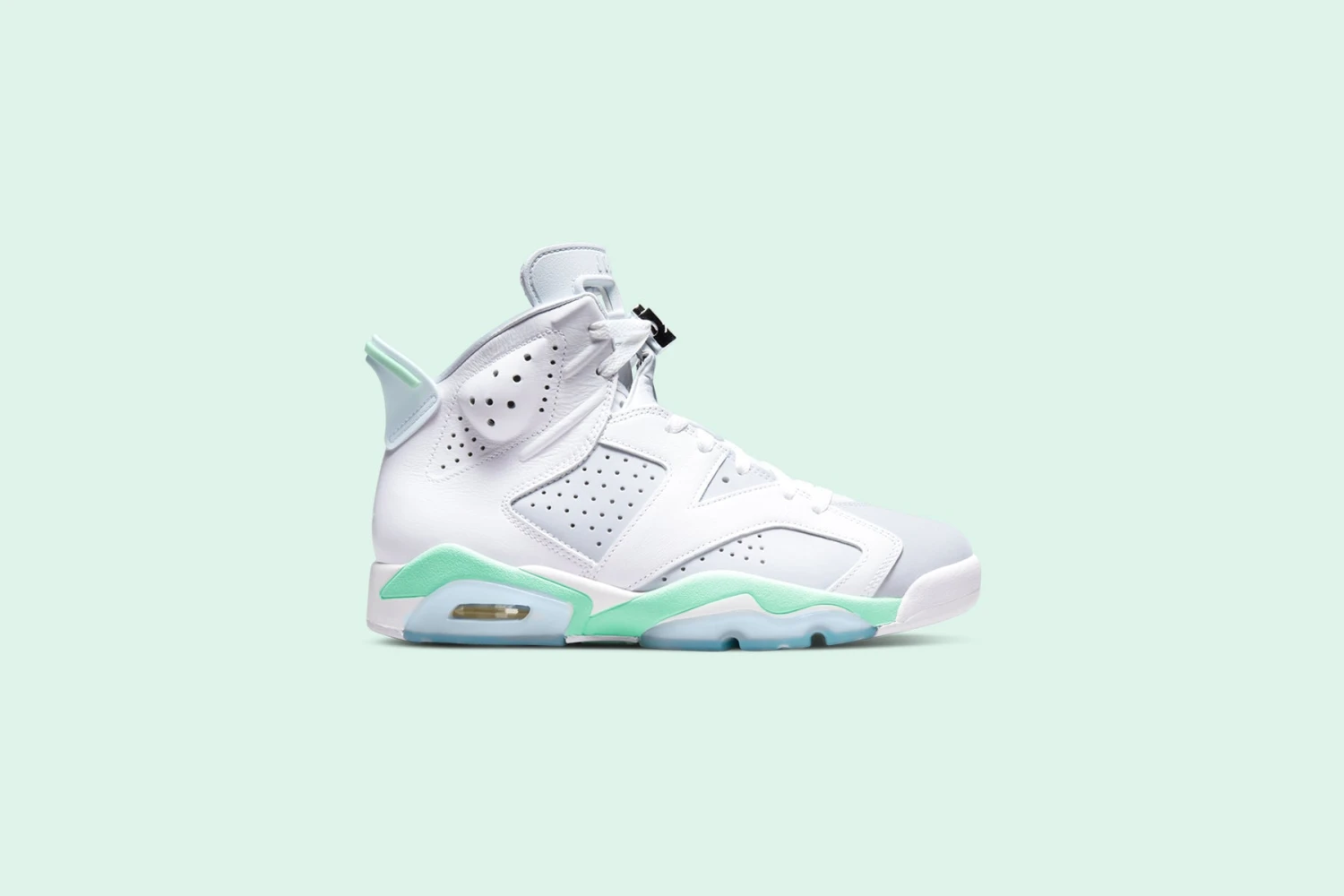 Air Jordan 6 Retro Women's - White/Purple Platinum/Mint Foam - Image 2
