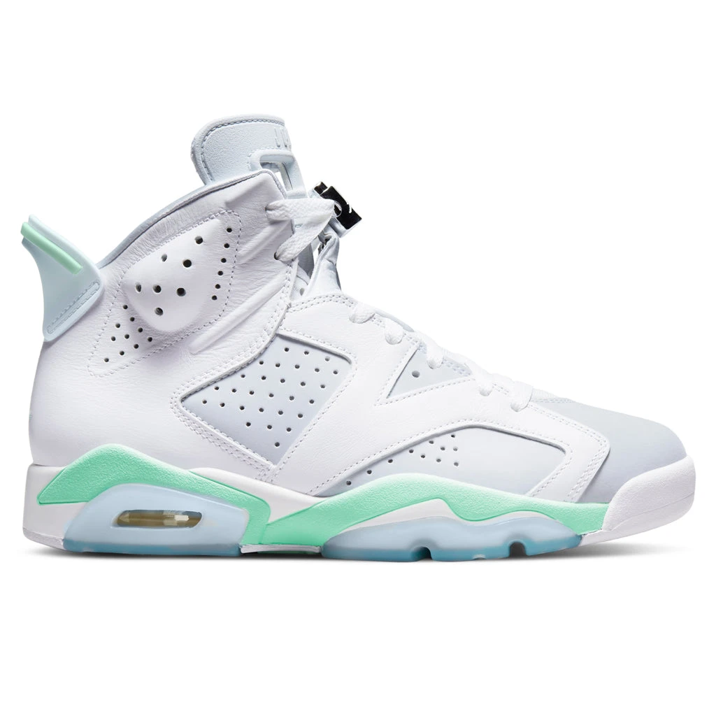 Air Jordan 6 Retro Women's - White/Purple Platinum/Mint Foam