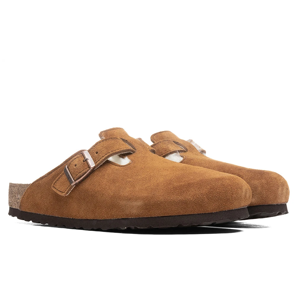 Birkenstock Wide Boston Shearling - Mink - Image 3