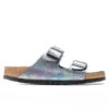 Birkenstock Women's Narrow Vegan Arizona Birko-Flor - Iridescent/Black