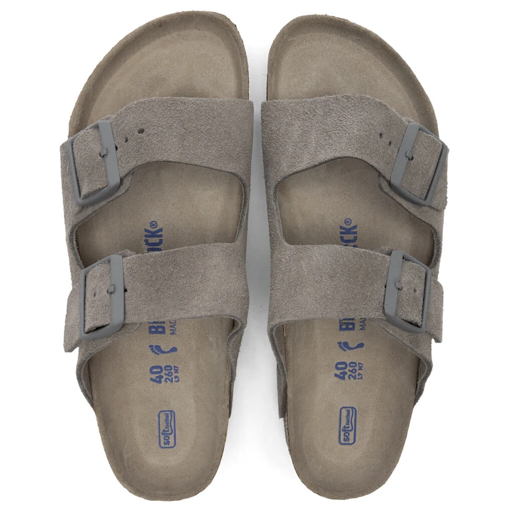 Birkenstock Narrow Arizona Soft Footbed - Stone Coin - Image 4