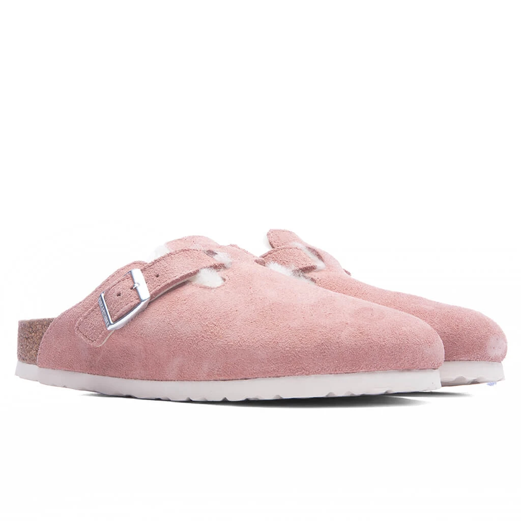 Birkenstock Narrow Boston Shearling - Pink Clay - Image 3