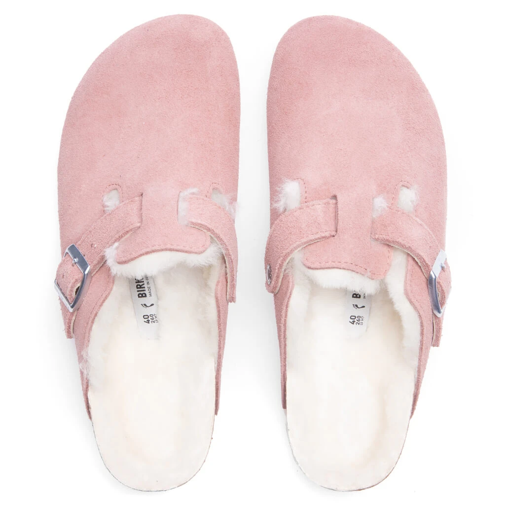 Birkenstock Narrow Boston Shearling - Pink Clay - Image 2