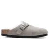 Birkenstock Narrow Boston Shearling - Stone Coin
