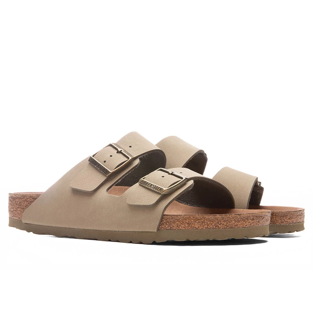 Birkenstock Wide Arizona Vegan Birkibuc - Khaki - Image 3