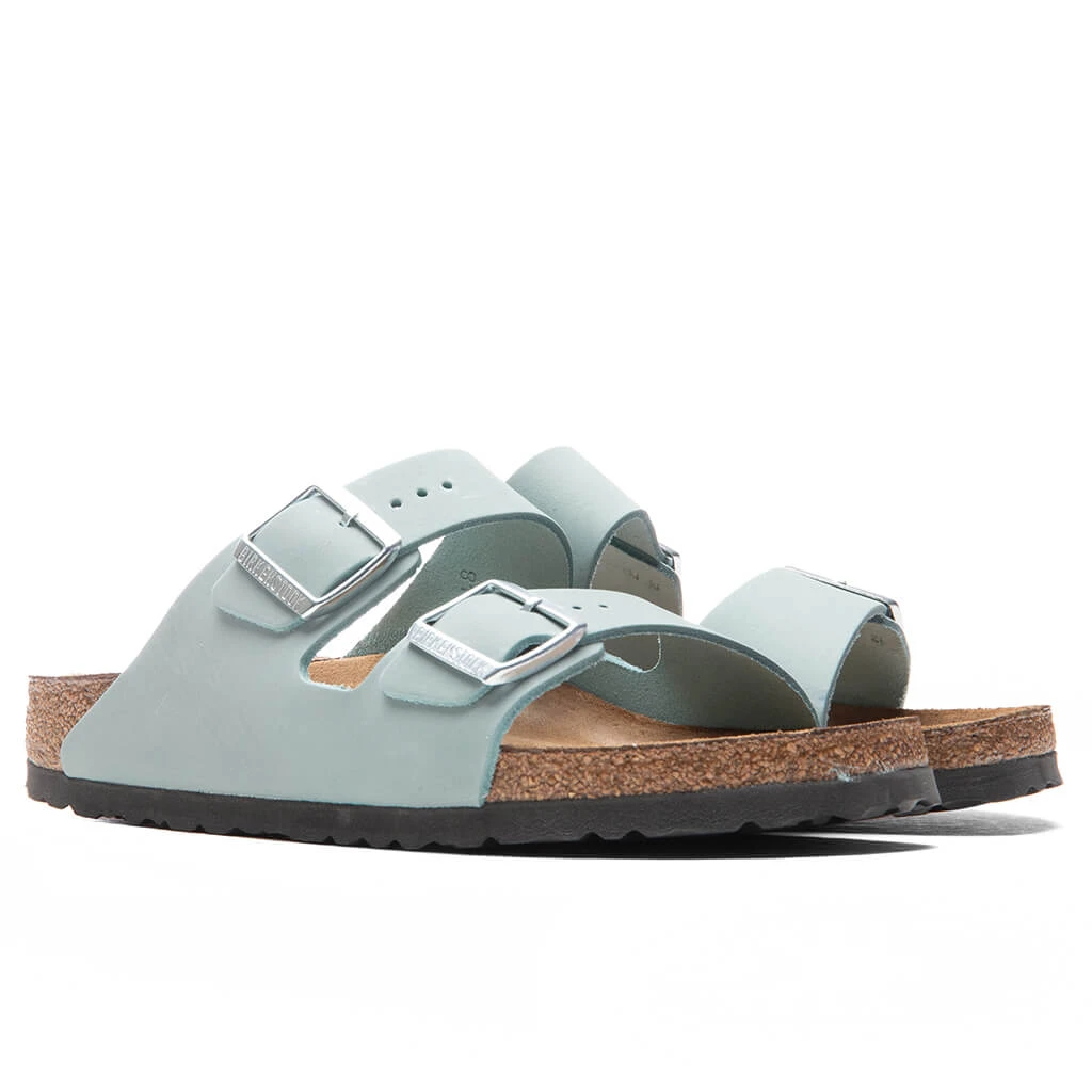 Birkenstock Women's Narrow Arizona Soft Footbed - Faded Aqua - Image 3