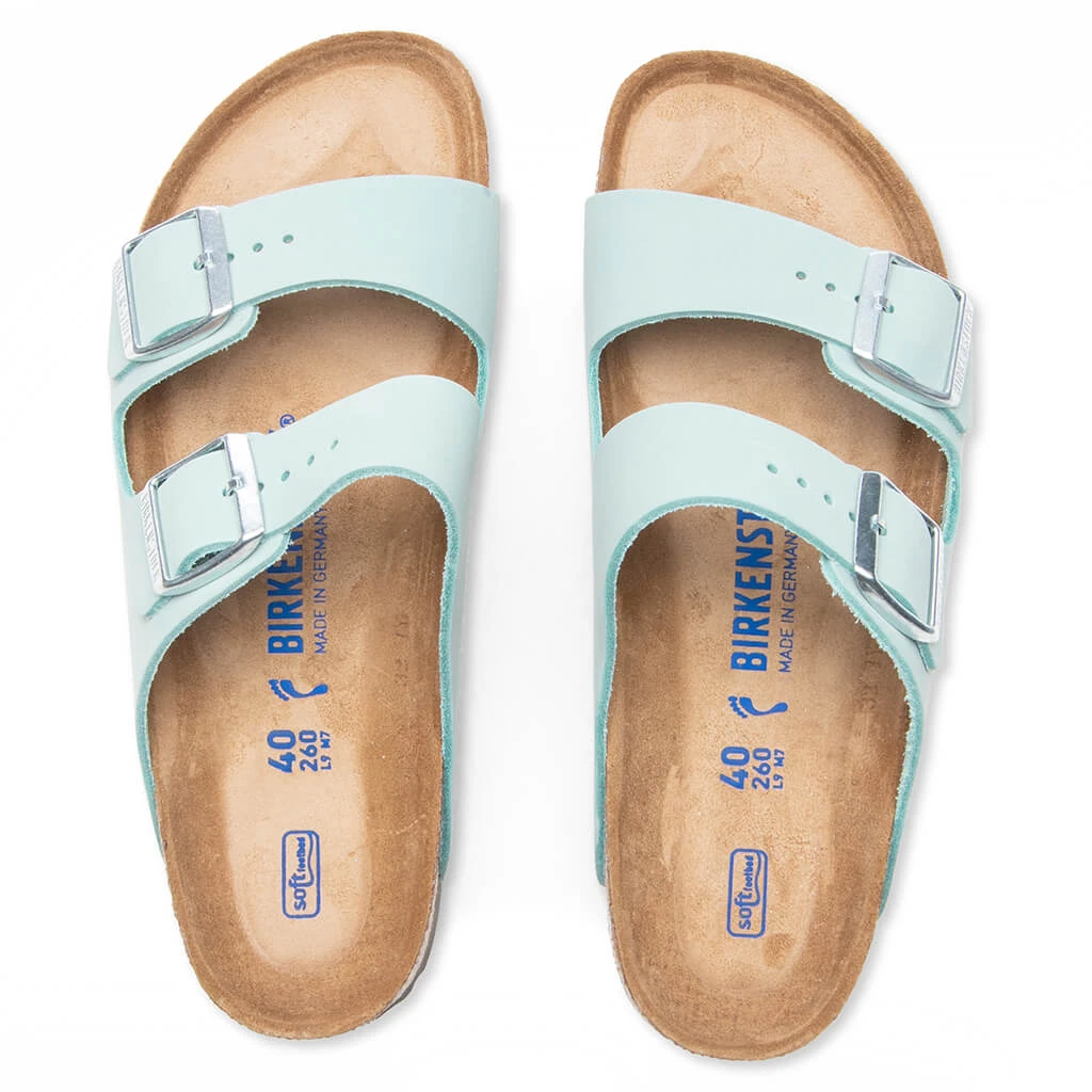 Birkenstock Women's Narrow Arizona Soft Footbed - Faded Aqua - Image 2