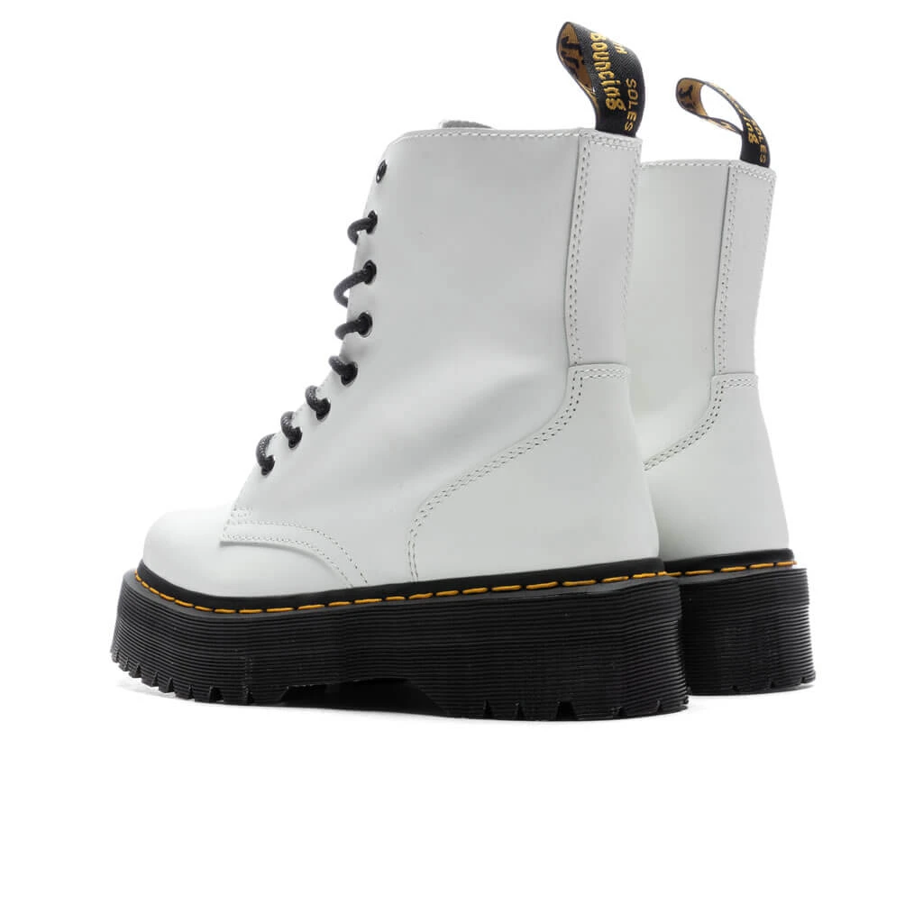 Dr. Martens Air Wair Women's Jadon Polished Smooth Boot - White - Image 3