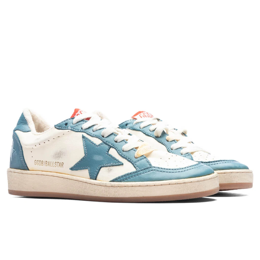 Golden Goose Women's Ball Star Nabuk Star - Petroleum/Dirty White - Image 2