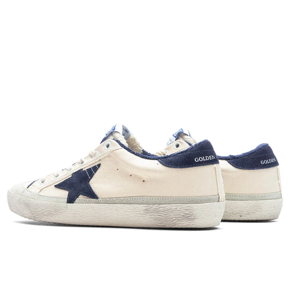 Golden Goose Women's Super Star Suede Star - Cream/Blue - Image 3