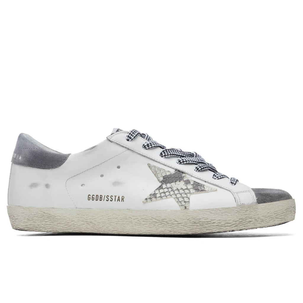 Golden Goose Super-Star Sneakers - White/Grey Asphalt