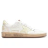 Golden Goose Women's Sneakers Leather Nappa Ball Star - Clear Yellow/White