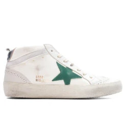 Golden Goose Women's Sneakers Nappa Suede Mid Star - Cream/Milky/Green