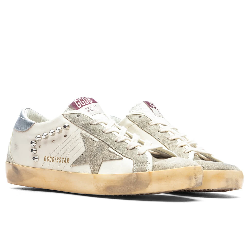 Golden Goose Women's Sneakers Nappa W/ Studs Super Star - Beige/Taupe/Silver - Image 2
