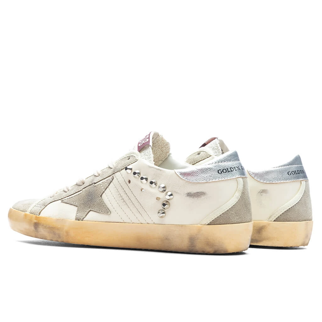 Golden Goose Women's Sneakers Nappa W/ Studs Super Star - Beige/Taupe/Silver - Image 3