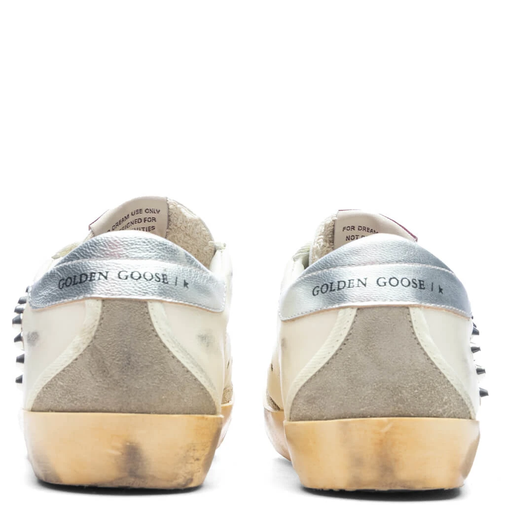 Golden Goose Women's Sneakers Nappa W/ Studs Super Star - Beige/Taupe/Silver - Image 4