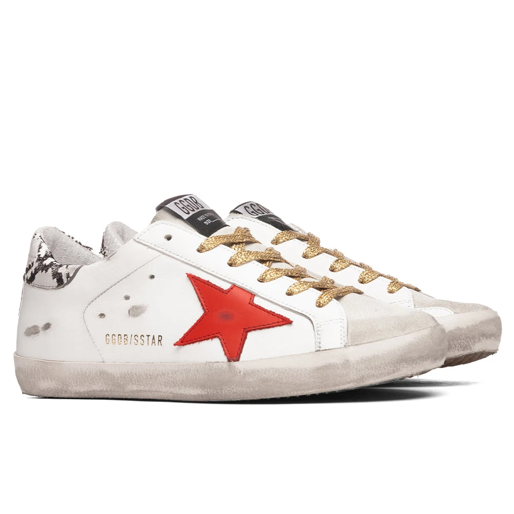 Golden Goose Women's Super-Star Sneakers - Ice White/Red Rock - Image 2