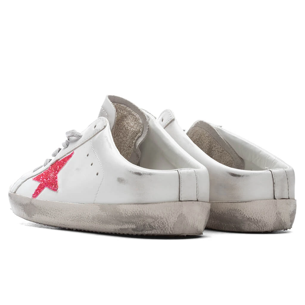 Golden Goose Women's Super-Star Sabot - White/Pink Fluorescent - Image 3