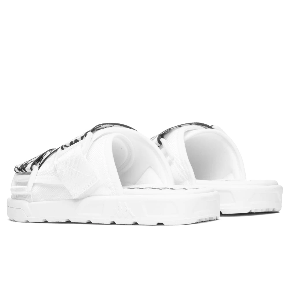 Kappa 222 Banda Mitel 1 Sandals - White/Black - Image 3