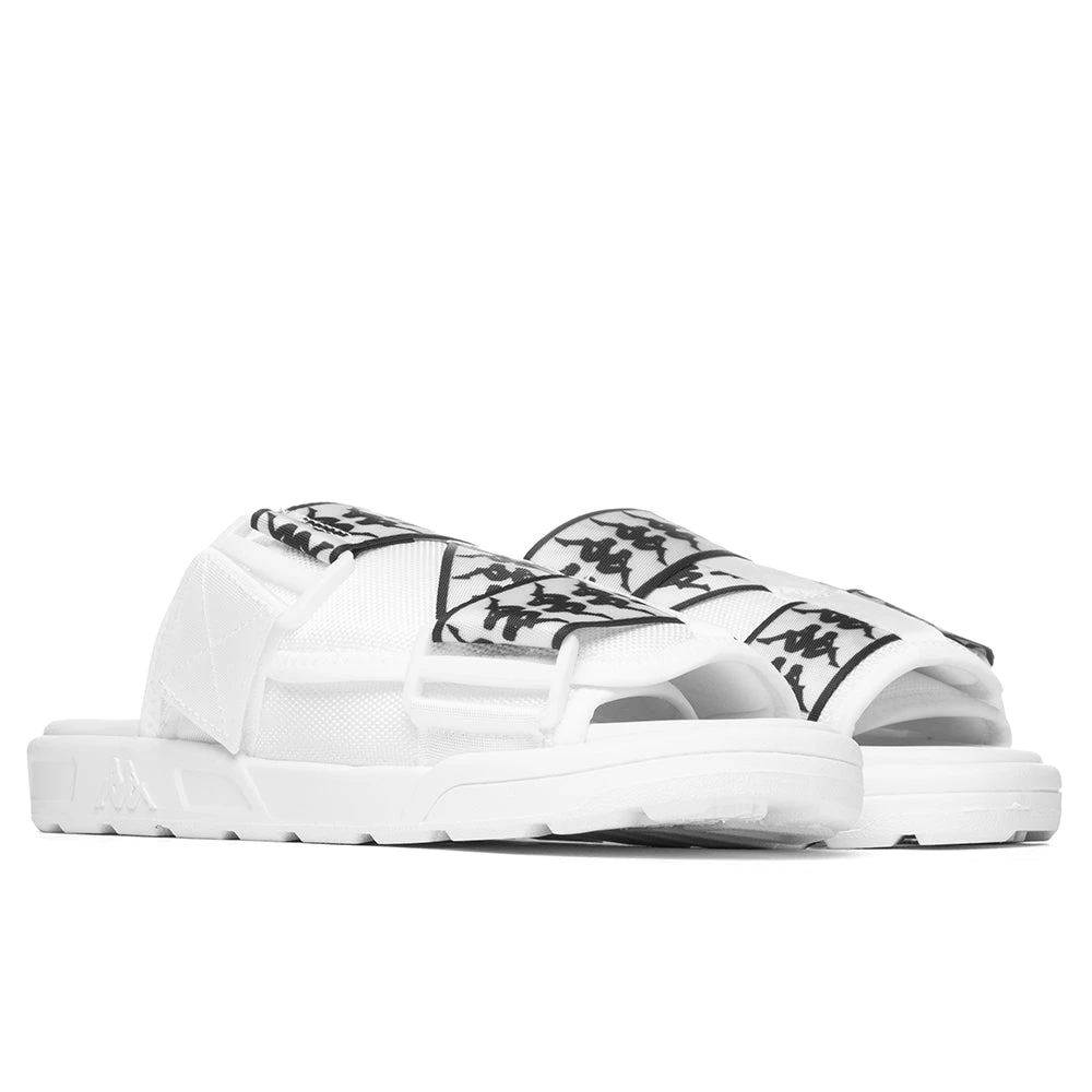 Kappa 222 Banda Mitel 1 Sandals - White/Black - Image 2