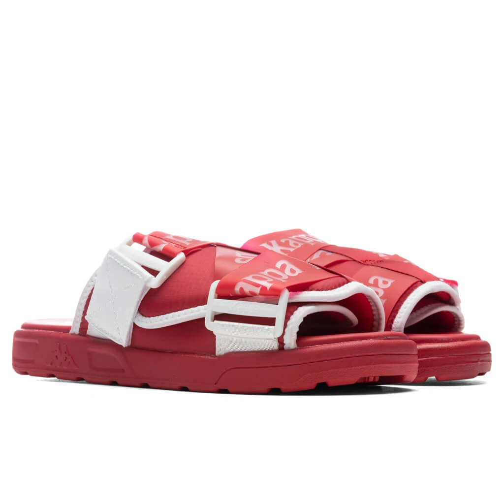 Kappa Authentic Mitel 1 Sandals - Red/White - Image 2