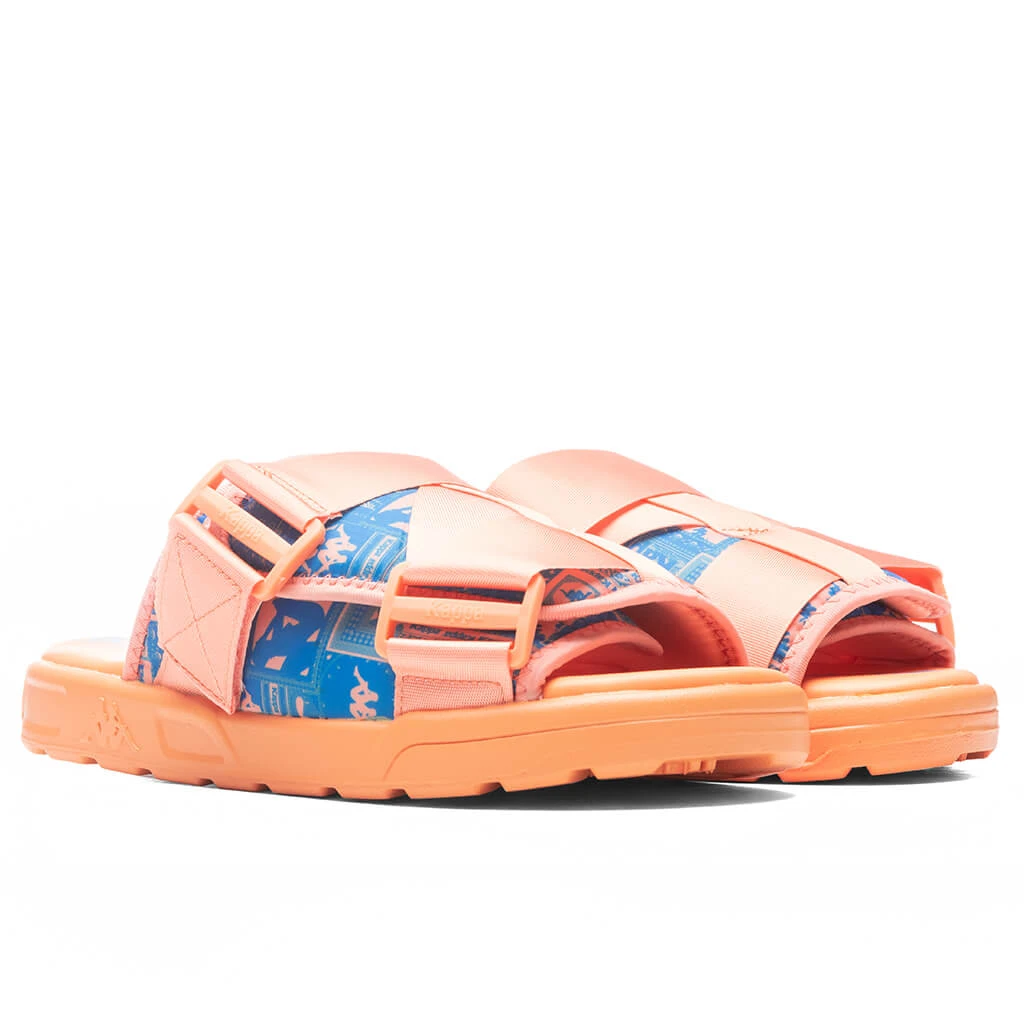 Kappa Authentic Nuuk 1 Sandals - Peach/Blue - Image 3