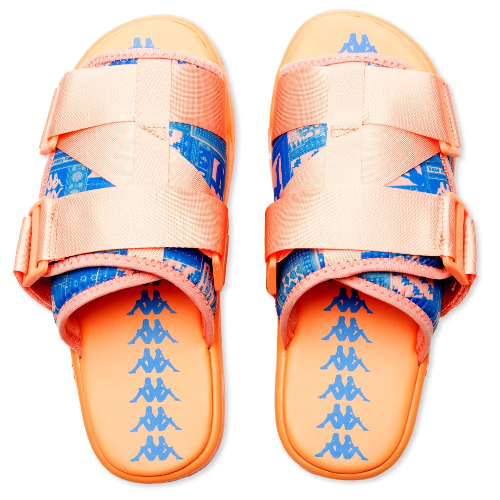 Kappa Authentic Nuuk 1 Sandals - Peach/Blue - Image 2