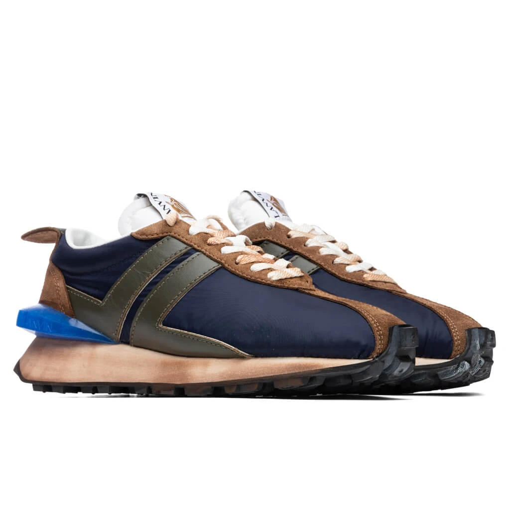 Lanvin Running Sneakers - Navy Blue/Green - Image 2
