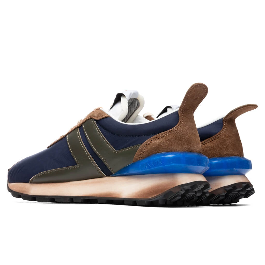 Lanvin Running Sneakers - Navy Blue/Green - Image 3
