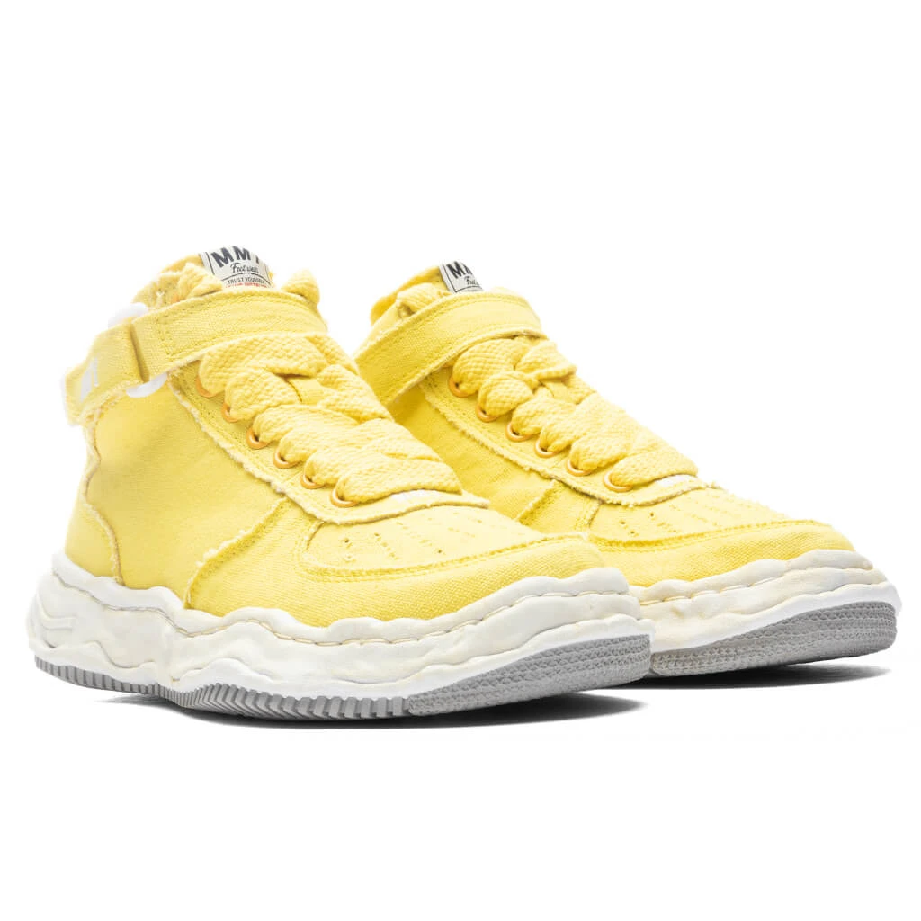 Wayne High OG Sole Washed Canvas Sneaker - Yellow - Image 2