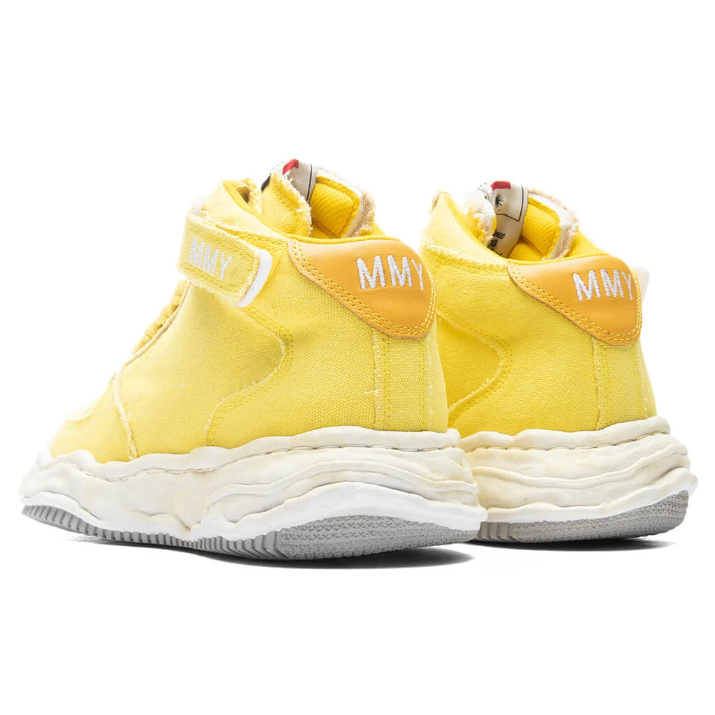 Wayne High OG Sole Washed Canvas Sneaker - Yellow - Image 3