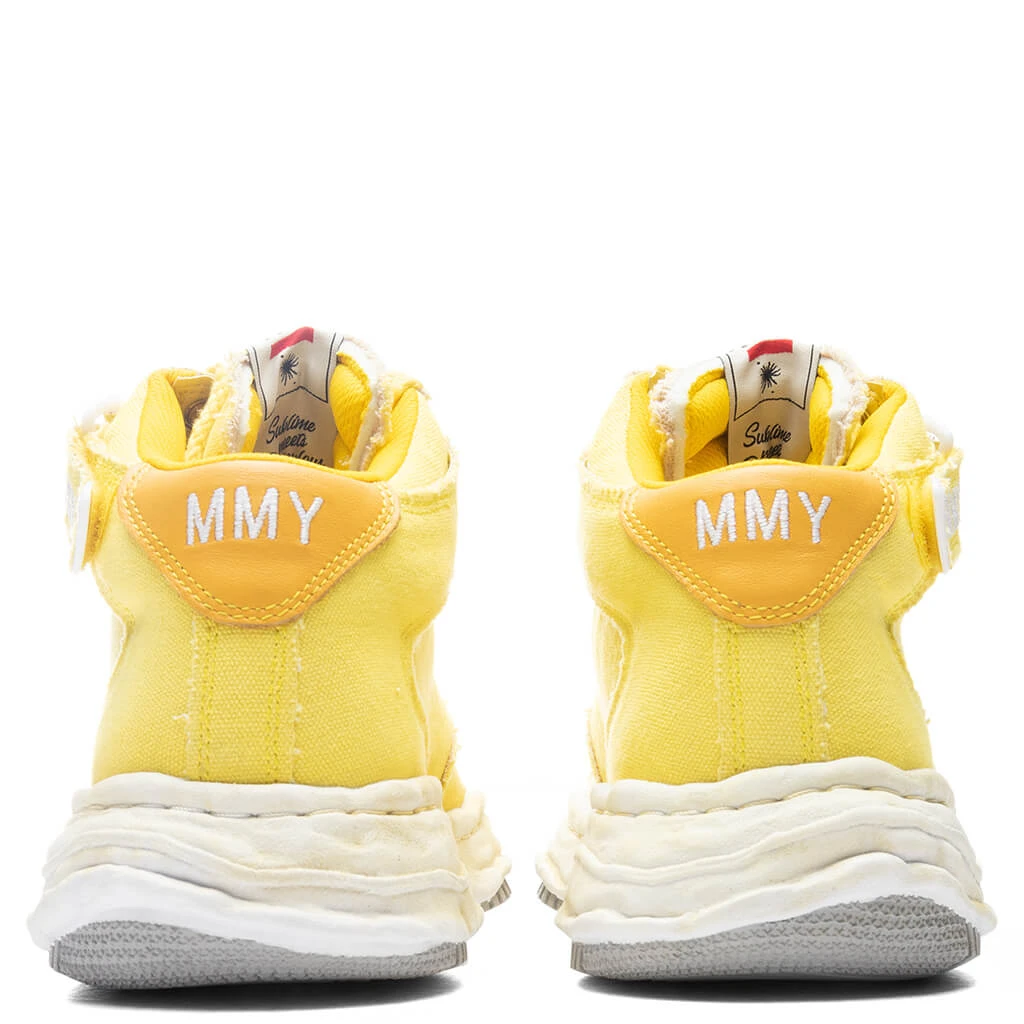 Wayne High OG Sole Washed Canvas Sneaker - Yellow - Image 4