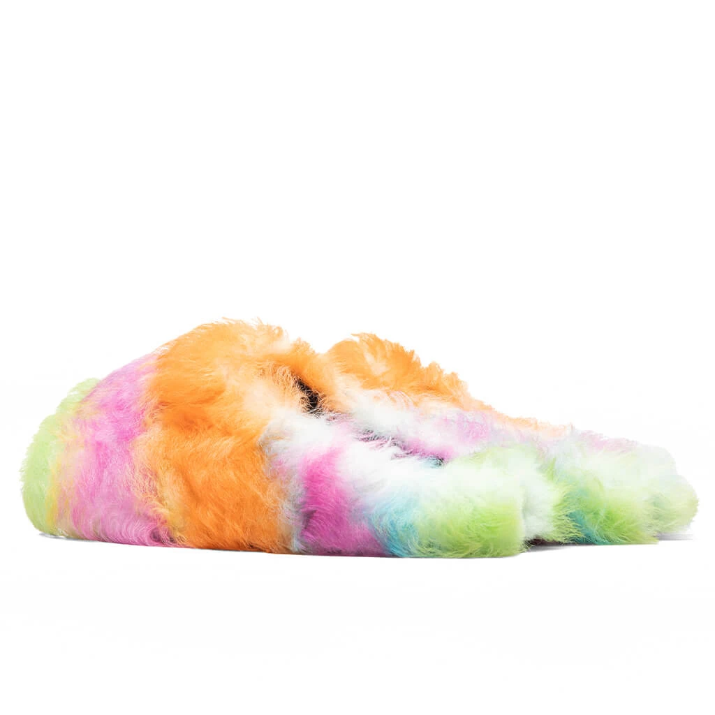 Marni Striped Shearling Fussbett Sabot - Multicolored - Image 4
