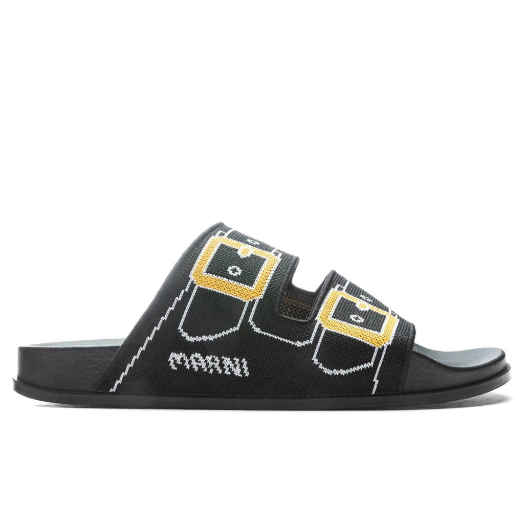 Marni Sandal - Black/Gold