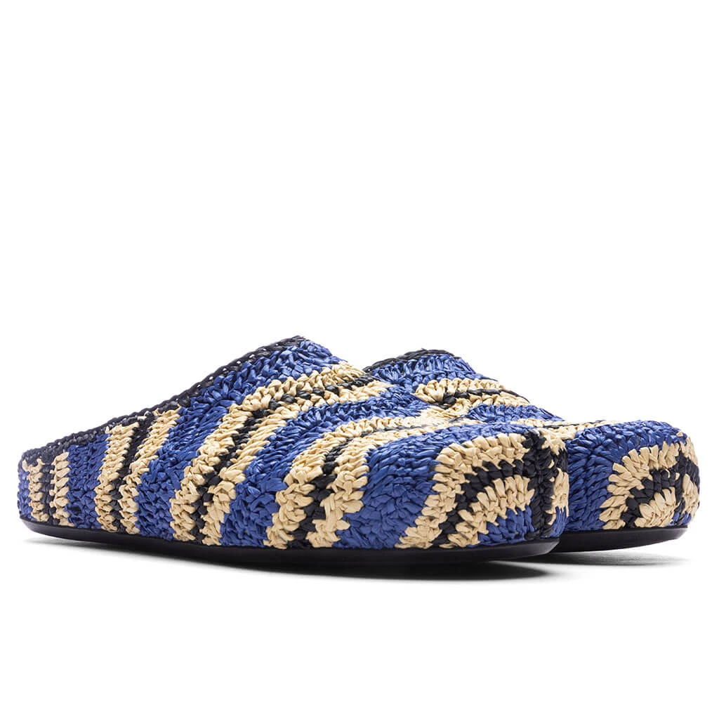Marni X No Vacancy Inn Fussbett Sabot - Vivid Blue/Natural - Image 2