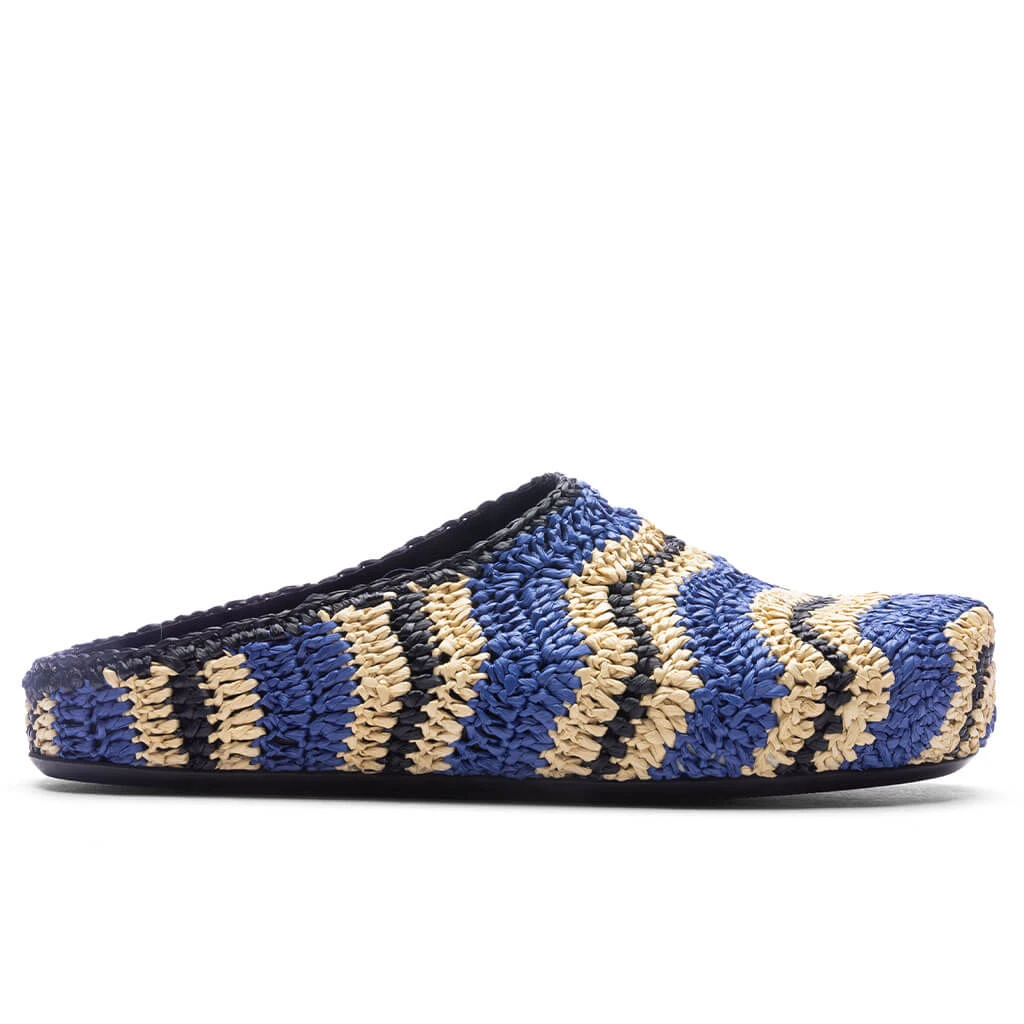 Marni X No Vacancy Inn Fussbett Sabot - Vivid Blue/Natural