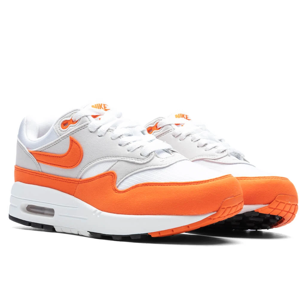 Nike Women's Air Max 1 '87 'Safety Orange' - Neutral Grey/Safety Orange/White - Image 2