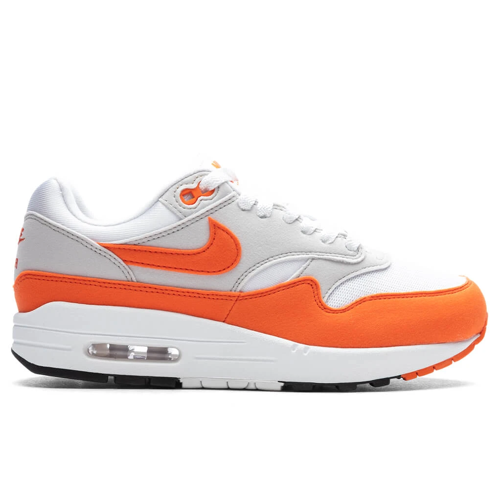 Nike Women's Air Max 1 '87 'Safety Orange' - Neutral Grey/Safety Orange/White