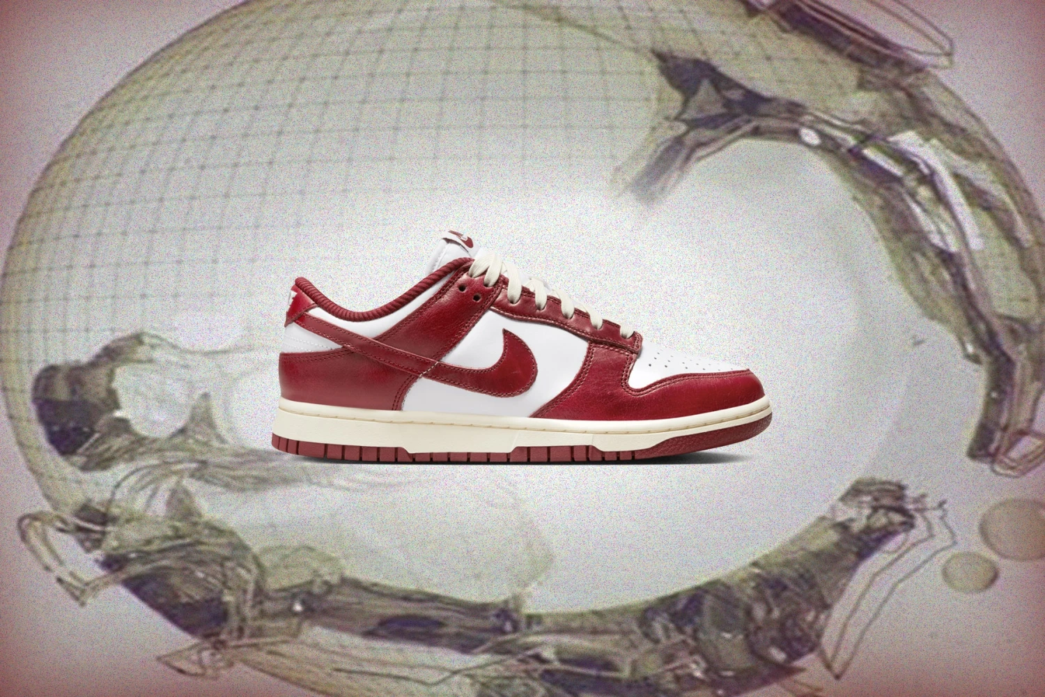 Nike Dunk Low Premium Women's Team Red And White - White/Team Red/Coconut Milk - Image 2